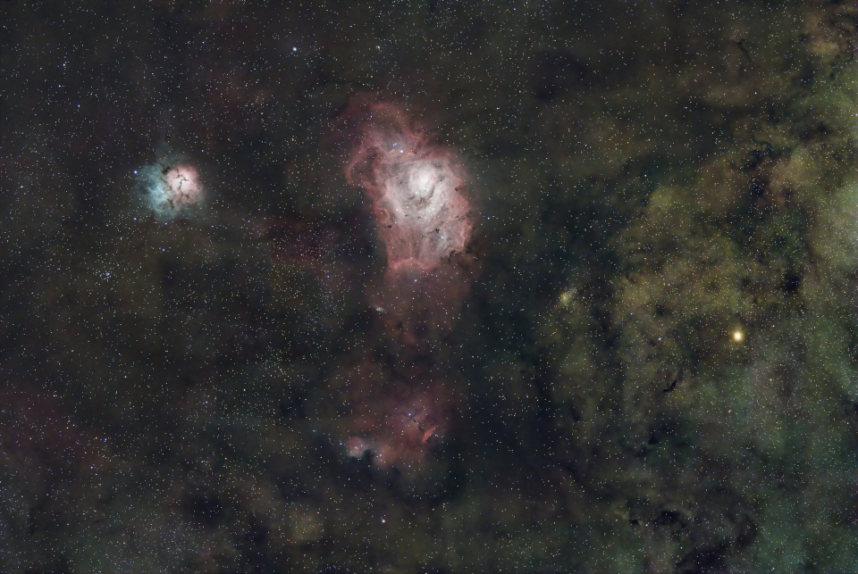 Nébuleuses de la Lagune et Trifide